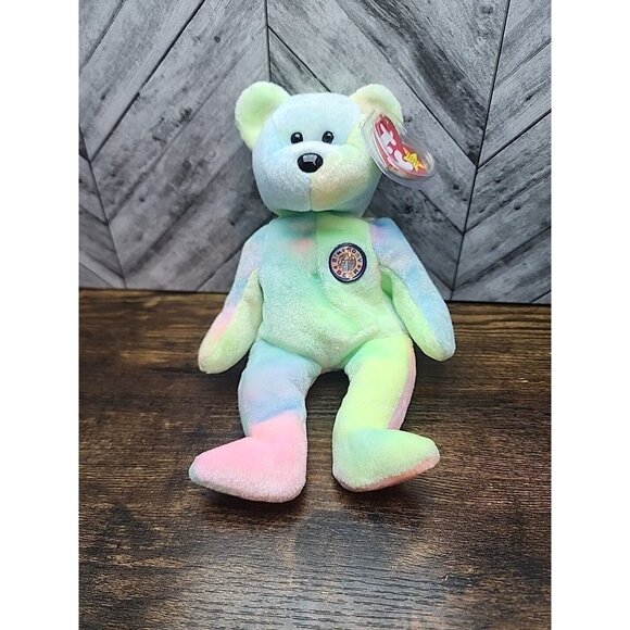 Ty Beanie Baby Babies B B Birthday Bear Vintage Retired Rare 1999 Errors Mint - Picture 9 of 11